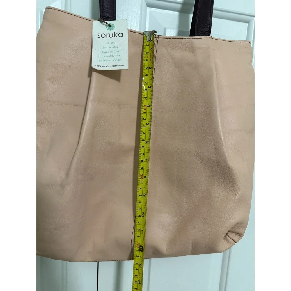 NWT pink Soruka handbag purse‎ recycled leather Barcelona multi pocket new